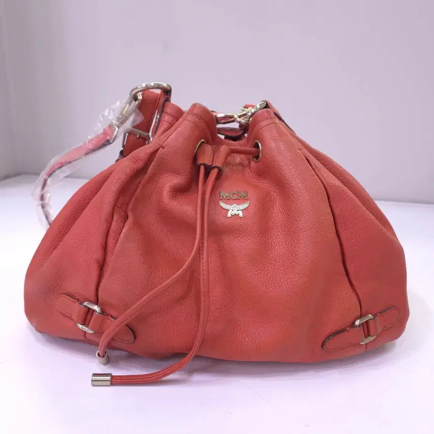[SOLD OUT] MCM) 정품 엠씨엠 리얼가죽 복조리 숄더백