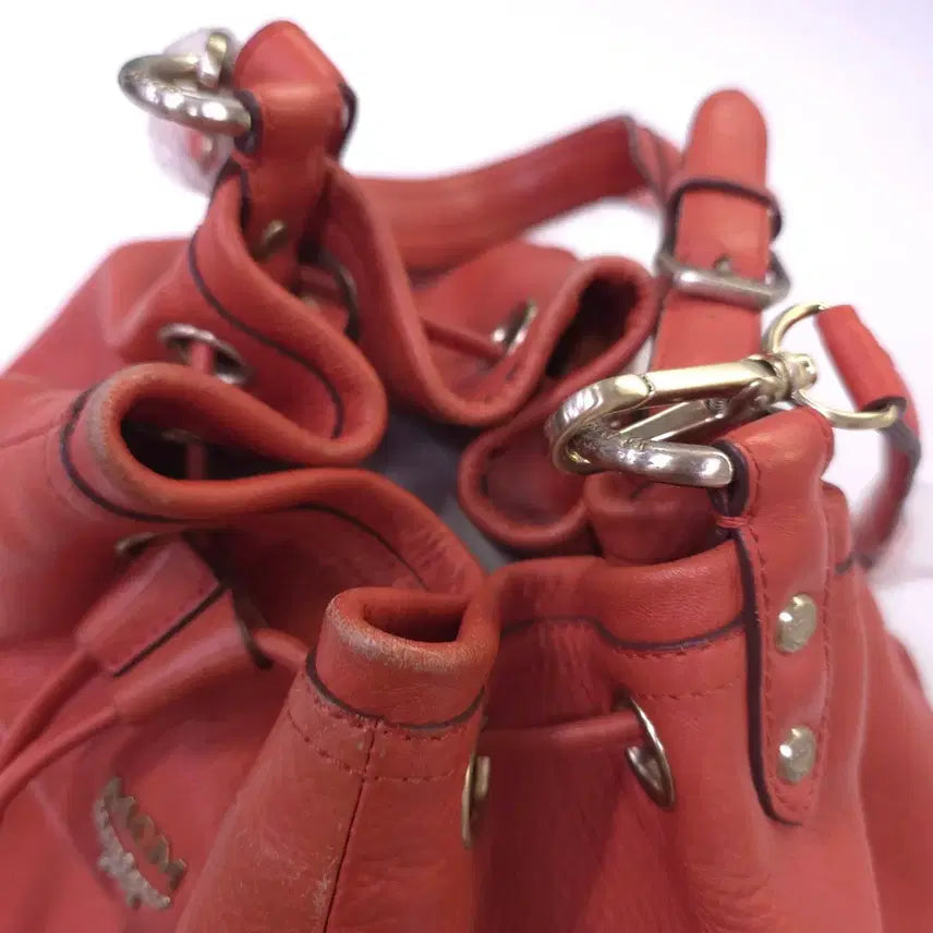 [SOLD OUT] MCM) 정품 엠씨엠 리얼가죽 복조리 숄더백