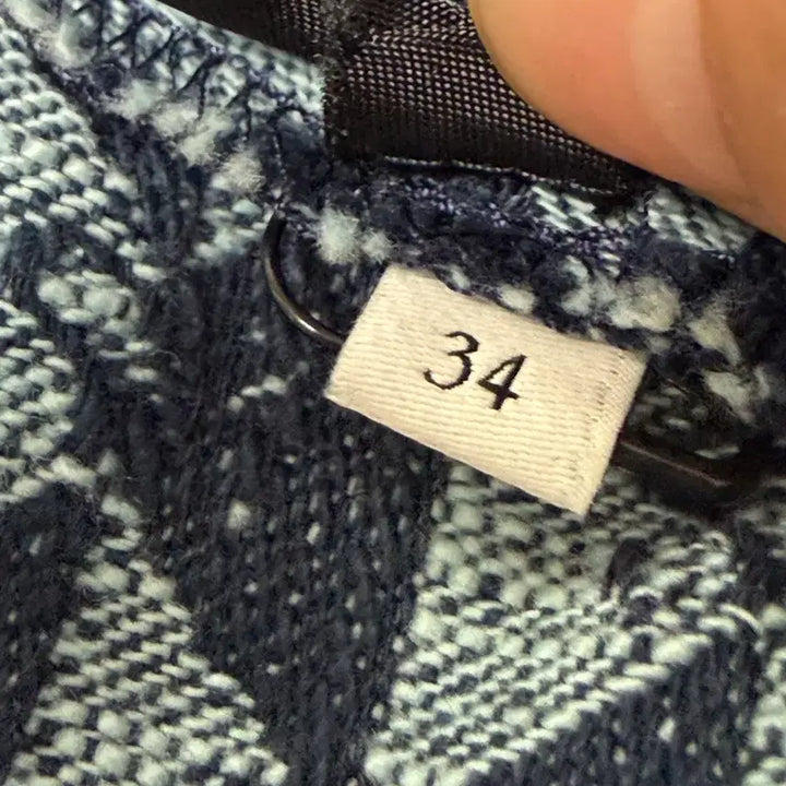 [BUNJANG] Sandro Monogram Blue Dress / 산드로 블루 모노그램 드레스