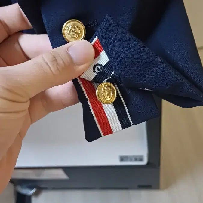 [BUNJANG] Thom Browne Navy Blazer / 톰브라운 네이비 금장 블레이저