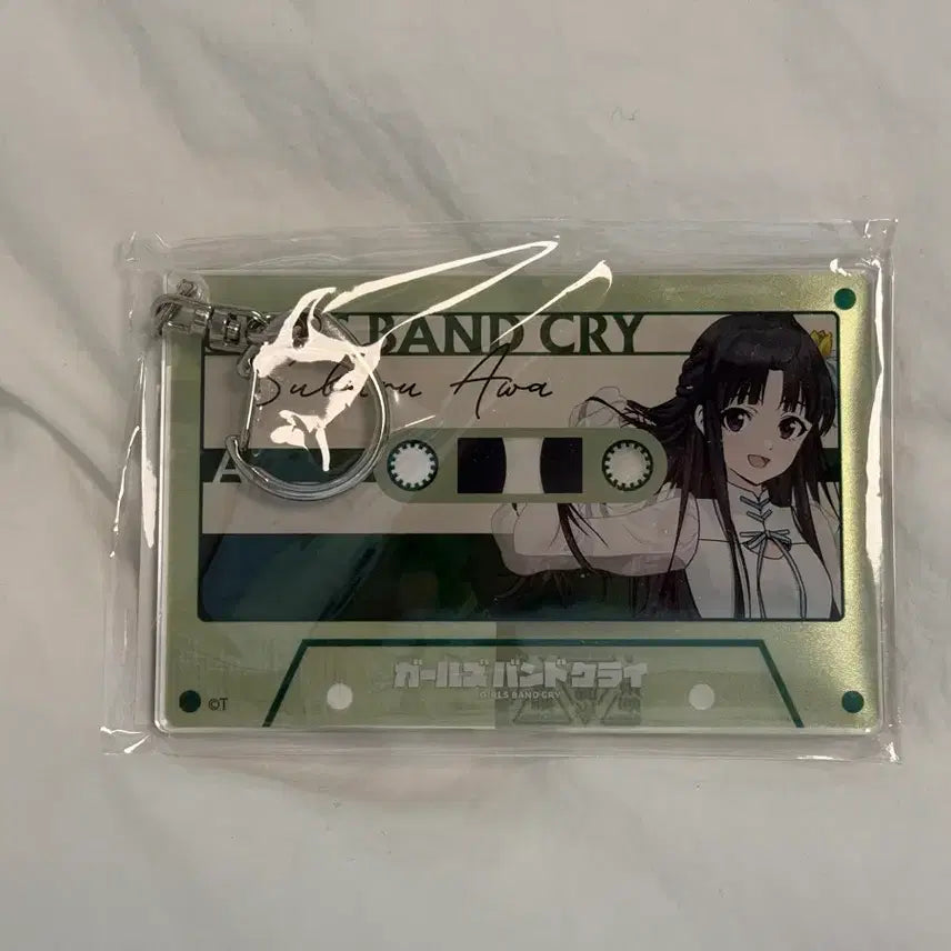 [BUNJANG] Overtake! Subaru Denim Style Cassette Keychain / 걸즈밴드크라이 스바루 키링 데님스타일 카세트풍