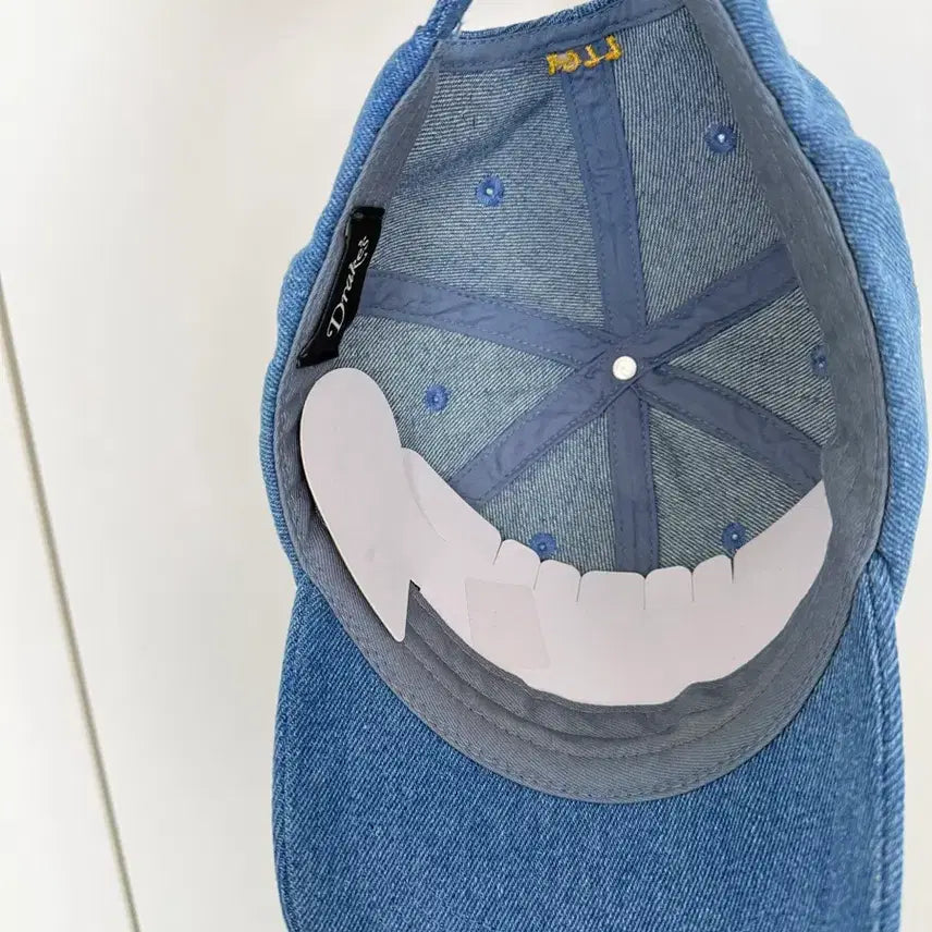 [BUNJANG] Drakes Denim Ball Cap Hat / 드레익스 데님 볼캡 모자
