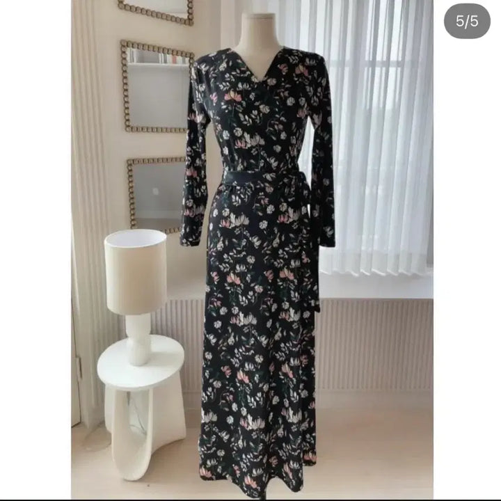 [BUNJANG] Lapmine Floral Long Dress / 랩미인 롱원피스