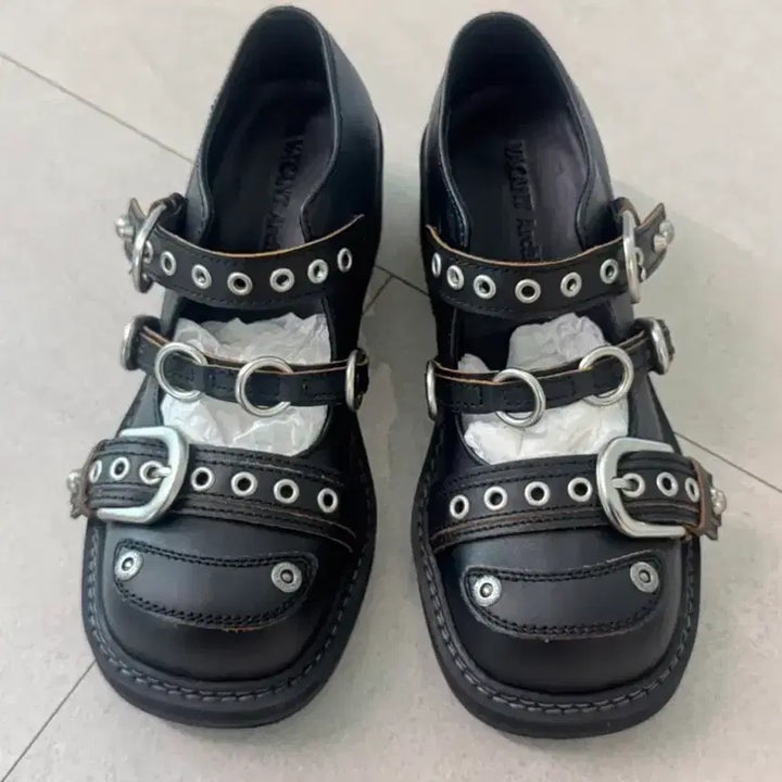 [BUNJANG] Vacant Archive Sasha Strap Mary Jane Boots / 베이컨트 아키이브 신발 메리제인 로퍼 부츠 240