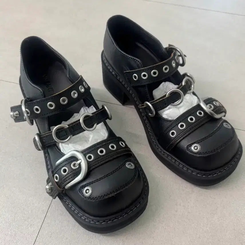 [BUNJANG] Vacant Archive Sasha Strap Mary Jane Boots / 베이컨트 아키이브 신발 메리제인 로퍼 부츠 240