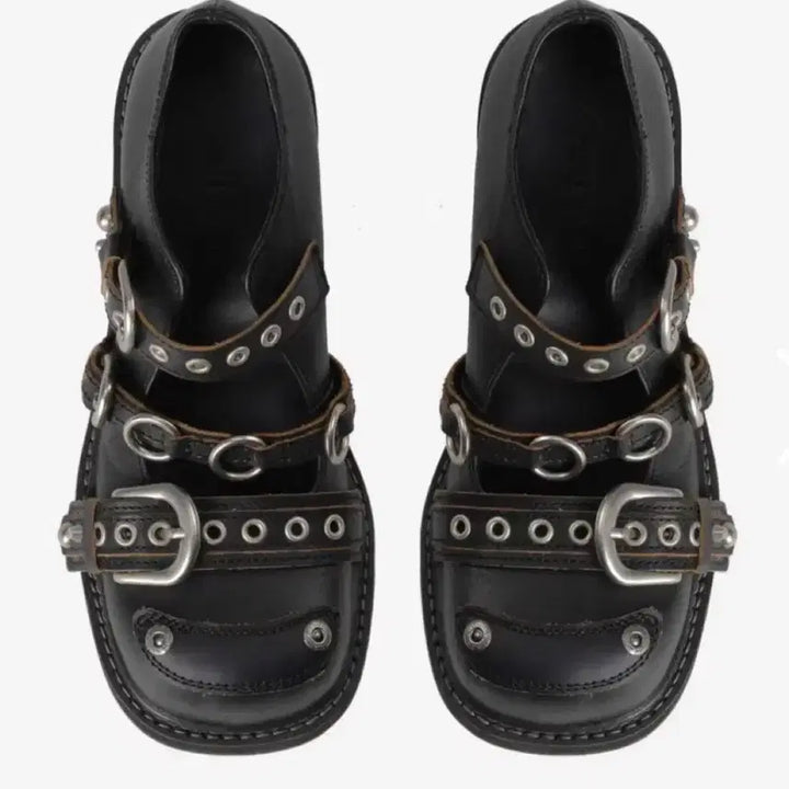 [BUNJANG] Vacant Archive Sasha Strap Mary Jane Boots / 베이컨트 아키이브 신발 메리제인 로퍼 부츠 240