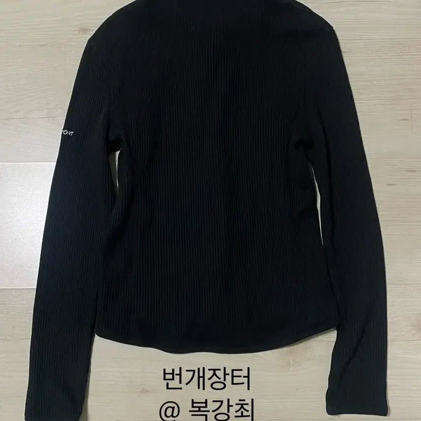 [SOLD OUT] 지초이 컴포트 24-001 와플 집 셔츠 블랙