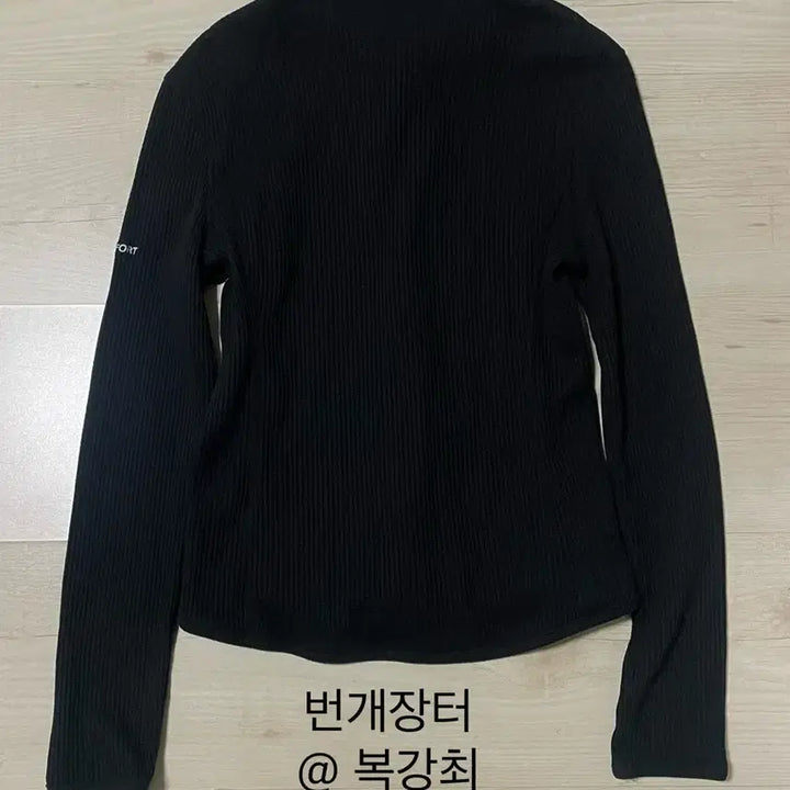 [SOLD OUT] 지초이 컴포트 24-001 와플 집 셔츠 블랙
