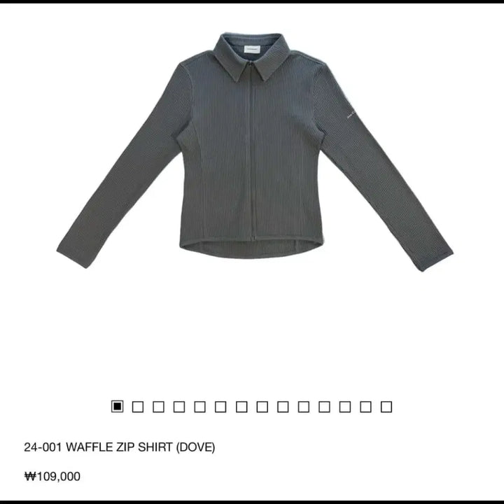 [SOLD OUT] 지초이 컴포트 24-001 와플 집 셔츠 블랙
