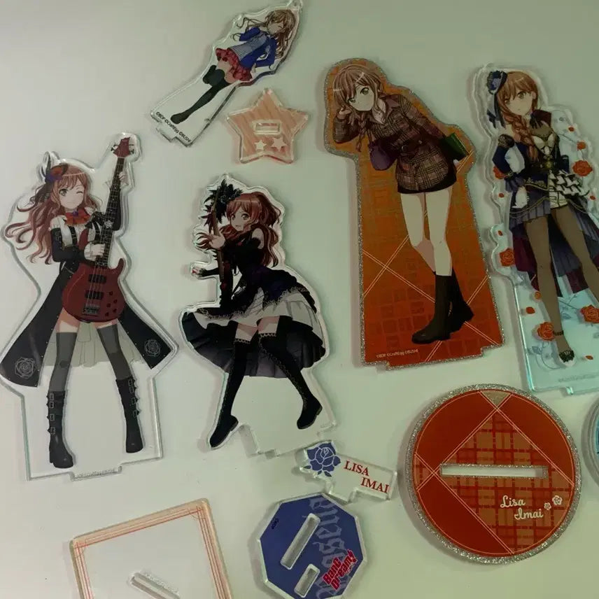 [BUNJANG] BanG Dream! Roselia Lisa Acrylic Standee Bundle Set / 뱅드림 로젤리아 리사 아크릴 5종 일괄
