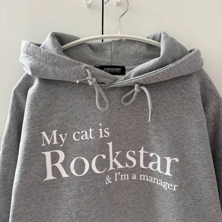 [BUNJANG] Joggersh My Cat is Rockstar Hoodie (Size 1) / 조거쉬 My cat is Rockstar 후드티 1사이즈