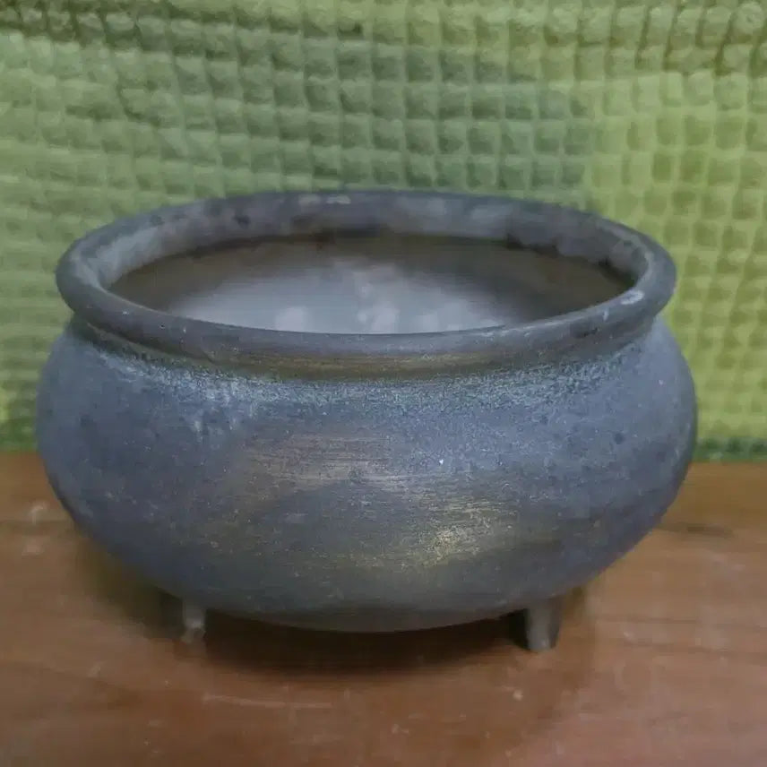 [BUNJANG] Antique Bronze Tripod Incense Burner / 골동품 청동 삼족 오픈 향로