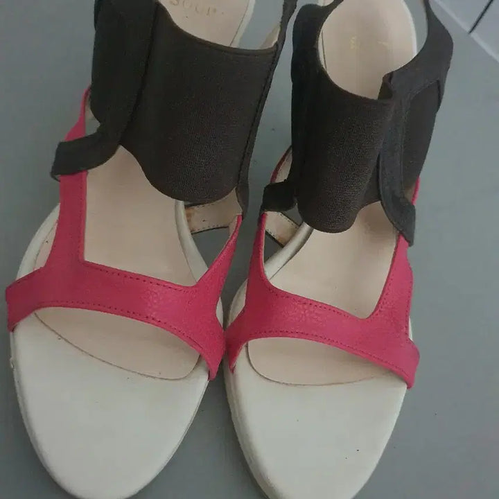 [BUNJANG] Soup Heeled Sandals / soup숲 가보시 하이힐 샌들245사이즈.밴딩