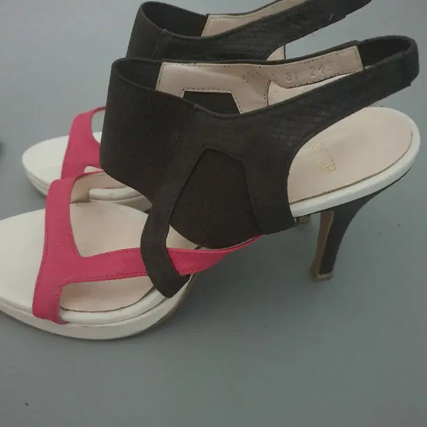 [BUNJANG] Soup Heeled Sandals / soup숲 가보시 하이힐 샌들245사이즈.밴딩