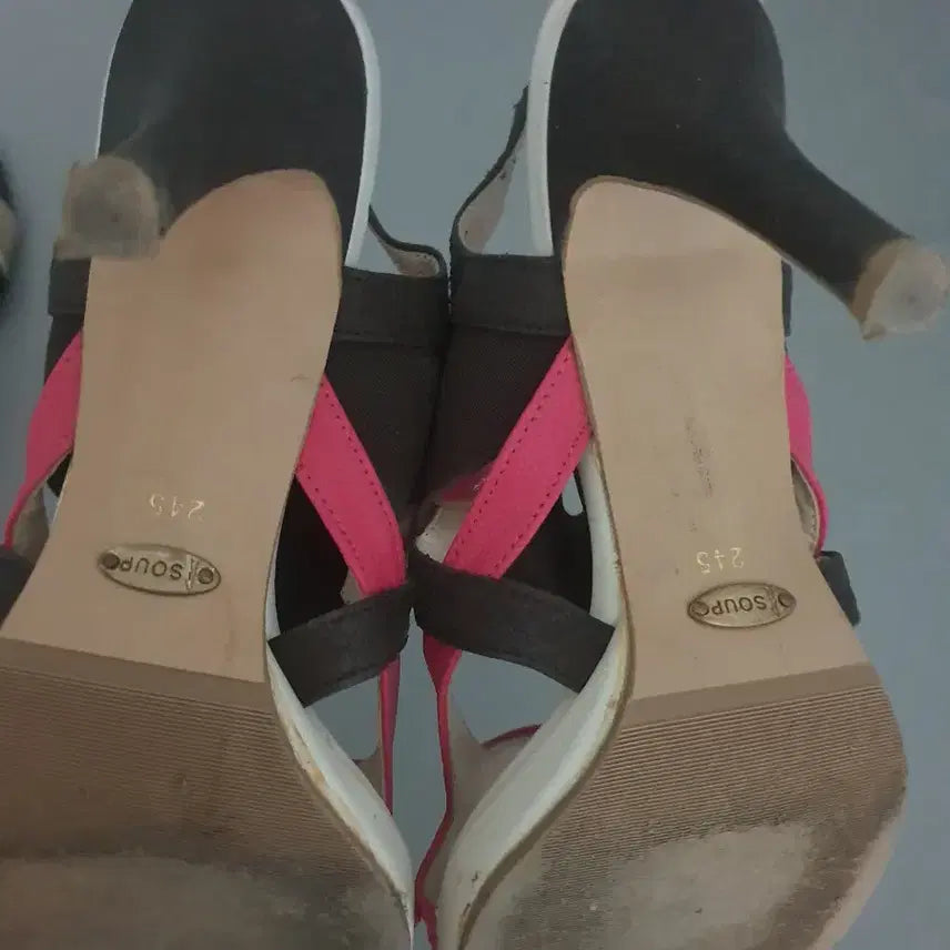 [BUNJANG] Soup Heeled Sandals / soup숲 가보시 하이힐 샌들245사이즈.밴딩