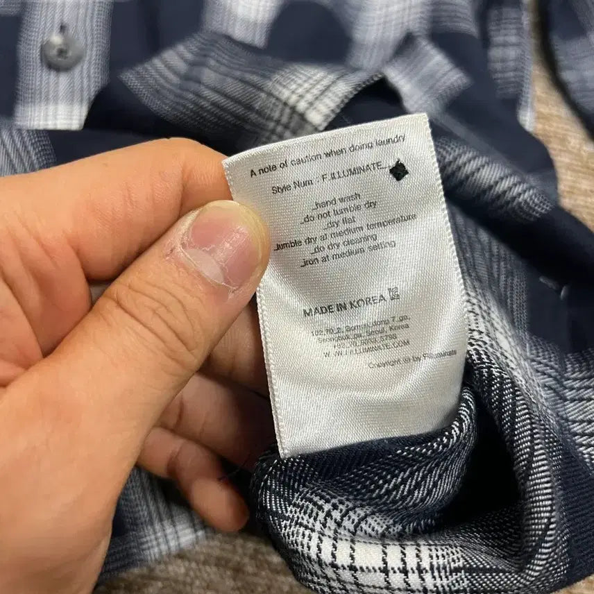 [BUNJANG] Filluminate Checkered Shirt - Men&
