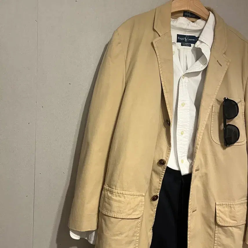 [BUNJANG] Polo Cotton Blazer Jacket / 폴로 코튼 블레이저 쟈켓