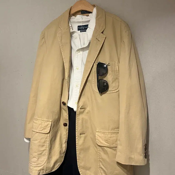 [BUNJANG] Polo Cotton Blazer Jacket / 폴로 코튼 블레이저 쟈켓