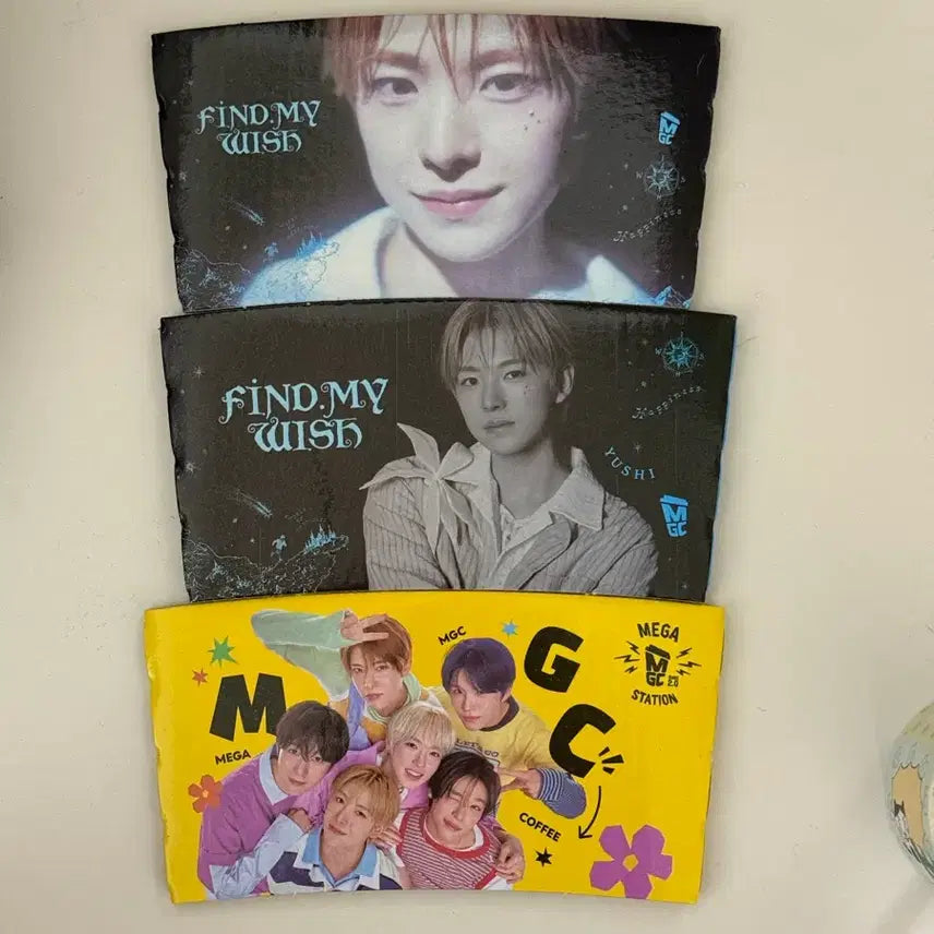 [BUNJANG] NCT WISH Yushi Birthday Bundle Set Cup Holder / 메가커피 엔시티위시 유우시 생일컵홀더