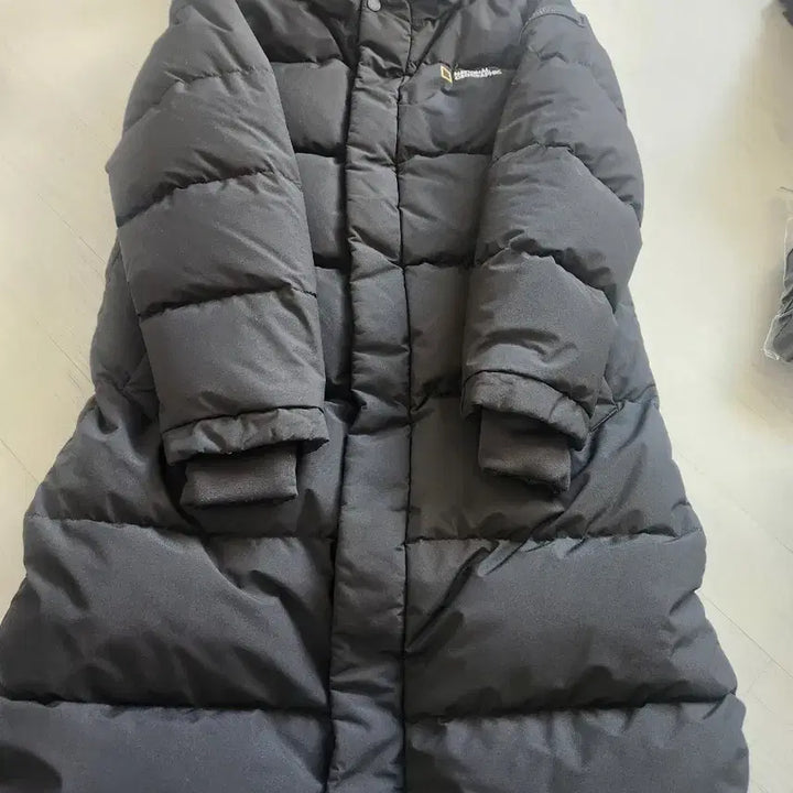 [BUNJANG] National Geographic Long Down Jacket Black (S) / 내셔널지오그래픽 롱패딩