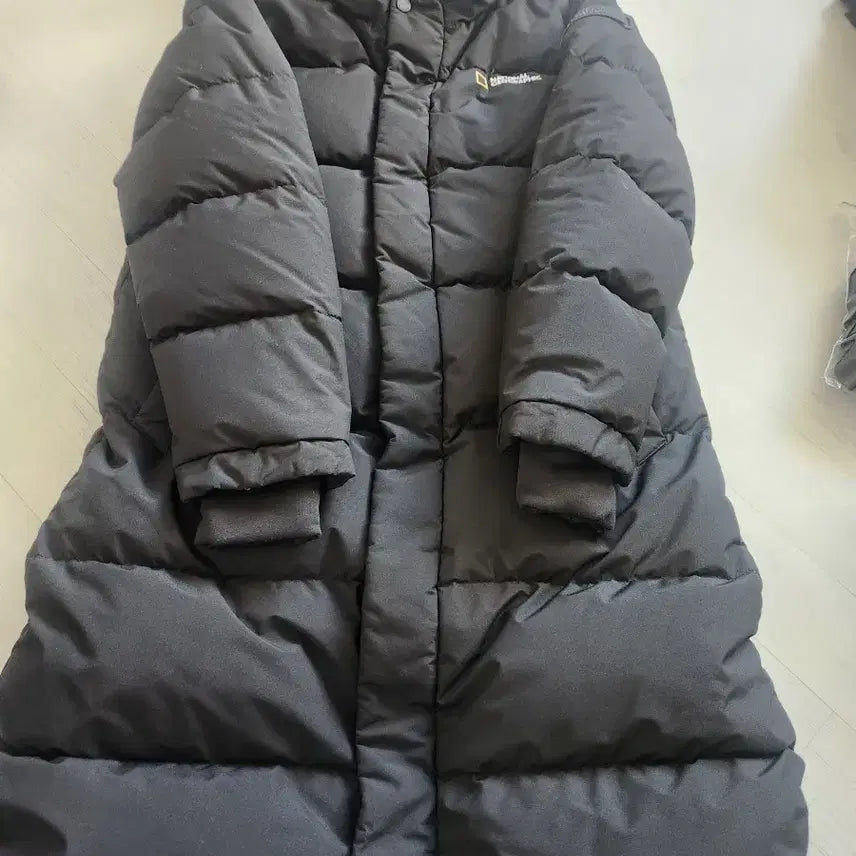 [BUNJANG] National Geographic Long Down Jacket Black (S) / 내셔널지오그래픽 롱패딩