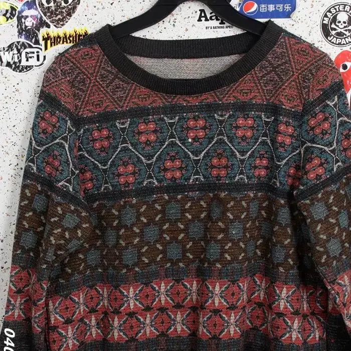 [BUNJANG] Boas Pattern Spandex Long Blouse BR / 여성L / 보아스 패턴 스판 롱블라우스BR 33-19