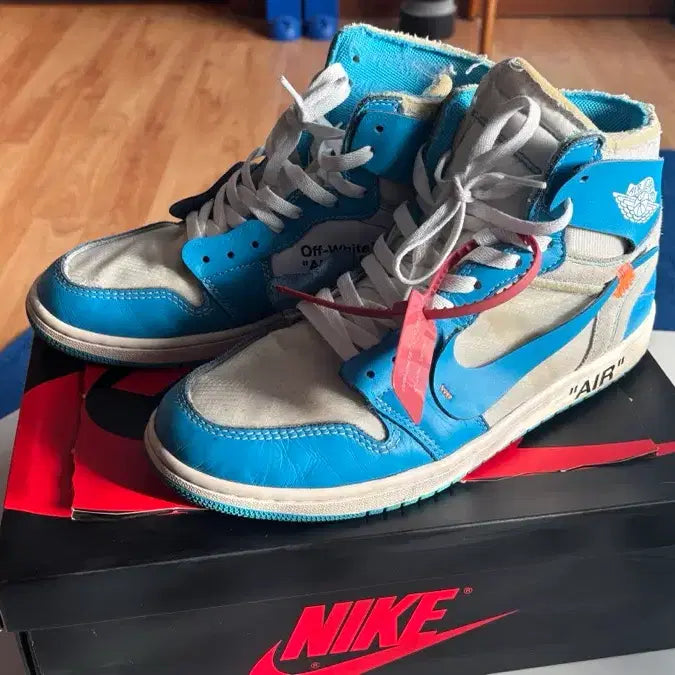 [BUNJANG] Nike Off-White Air Jordan 1 UNC 275 Sneakers / 나이키 오프화이트 에어조던1 UNC 275