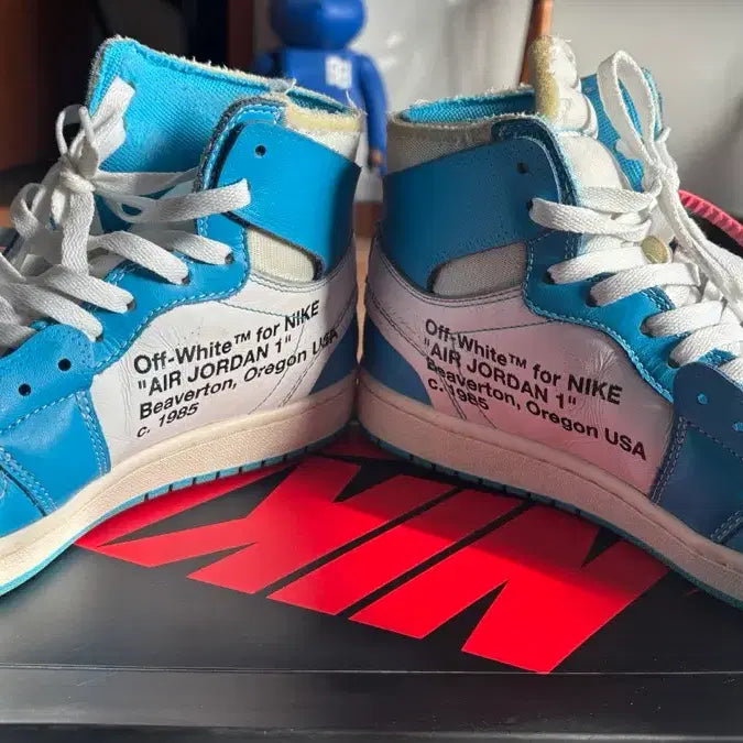 [BUNJANG] Nike Off-White Air Jordan 1 UNC 275 Sneakers / 나이키 오프화이트 에어조던1 UNC 275