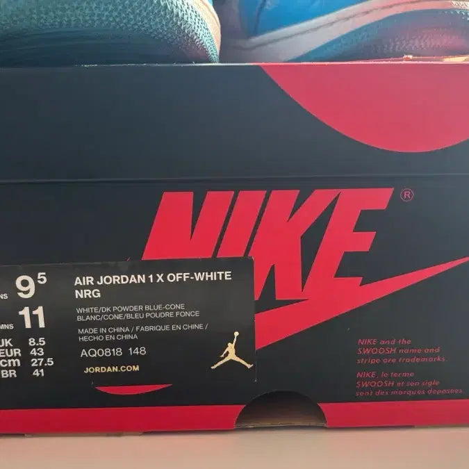 [BUNJANG] Nike Off-White Air Jordan 1 UNC 275 Sneakers / 나이키 오프화이트 에어조던1 UNC 275