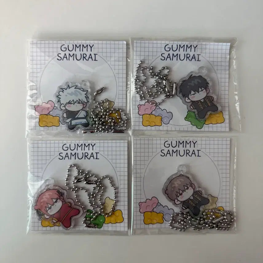 [BUNJANG] Gintama Acrylic Keyring Set / 은혼 미니 아크릴 키링 세트