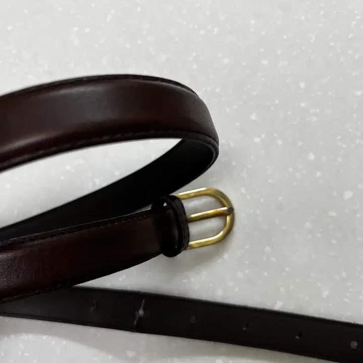 [SOLD OUT] 가죽 벨트 브라운 금장 버클