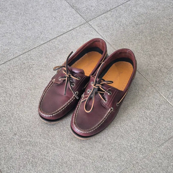 [BUNJANG] Timberland 2-Eye Boat Shoes Burgundy Size 265 / 팀버랜드 보트슈즈 2아이 265