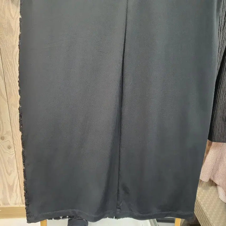 [BUNJANG] Calvin Klein Sequin Lace Color Block Dress / [S] 캘빈클라인 시퀸 레이스 배색 원피스 (상태 좋음)