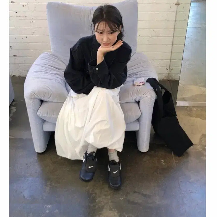 [BUNJANG] Poeto Lumi Ivory Skirt / 포에토 루미 스커트 아이보리