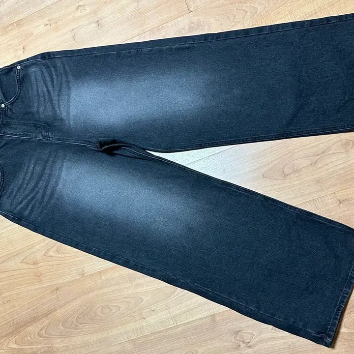 [BUNJANG] Beidelli Ocean Wide Denim Pants (Black Wash) - Size L Short / 베이델리 오션 와이드 데님 팬츠_흑청 L 숏