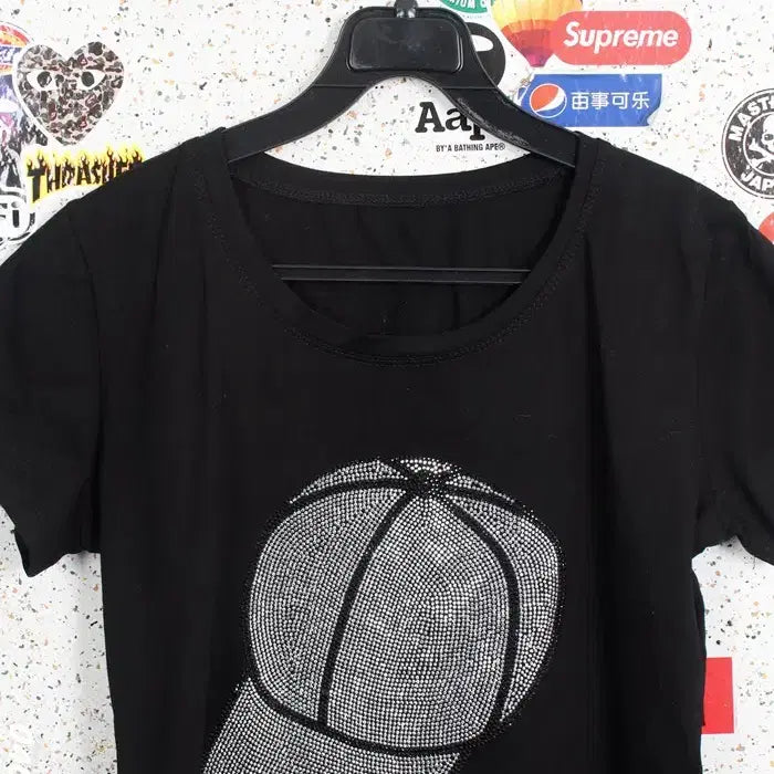 [BUNJANG] BLSSNZ Beaded Black T-shirt (Women&