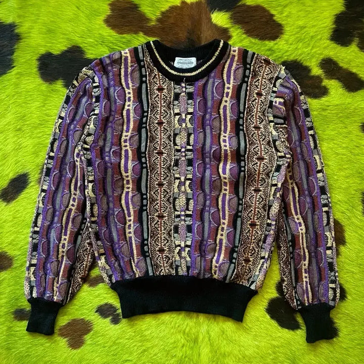 [BUNJANG] Bizzanti 90s 3D Cable Knit Sweater / 90s Bizzanti 일본 빈티지 3D 케이블 니트 스웨터