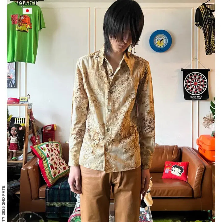 [BUNJANG] TORNADO MART Archive Vintage Graphic Print Shirt / TORNADO MART 토네이도 마트 아카이브 일본 빈티지 셔츠 남방