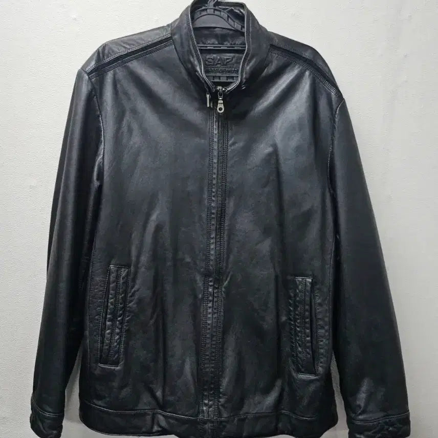 [BUNJANG] SAP Lambskin Leather Jacket / SAP 양가죽 자켓  남성 가죽자켓  100