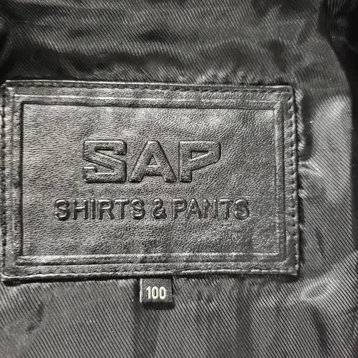[BUNJANG] SAP Lambskin Leather Jacket / SAP 양가죽 자켓  남성 가죽자켓  100