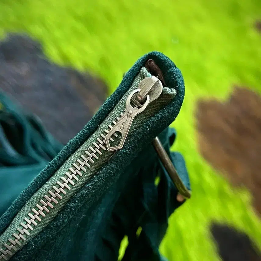 [BUNJANG] Vintage European Suede Leather Fringe Bag / 1940s-50s 오리지널 유로피안 빈티지 스웨이드 레더 프린지 백 가방