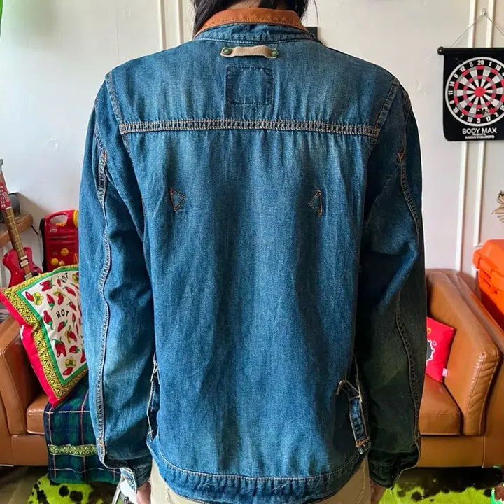 [BUNJANG] TAKEO KIKUCHI Vintage Denim Trucker Jacket / TAKEO KIKUCHI 타케오키쿠치 일본 빈티지 데님 트러커 자켓