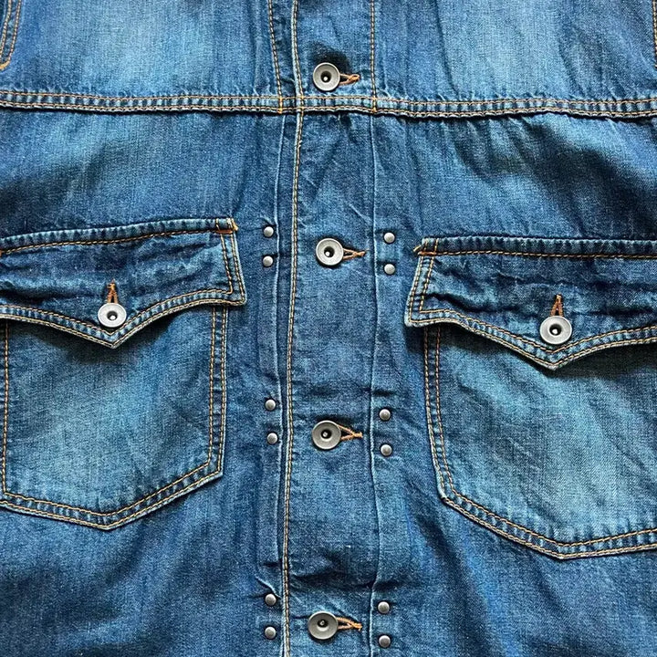 [BUNJANG] TAKEO KIKUCHI Vintage Denim Trucker Jacket / TAKEO KIKUCHI 타케오키쿠치 일본 빈티지 데님 트러커 자켓