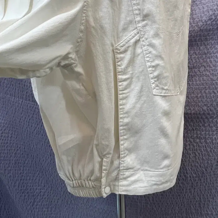 [BUNJANG] SYSTEM Linen Blend Shirt Jacket White / 시스템 SYSTEM 린넨 혼방 셔츠 자켓 화이트 55~66 여유핏