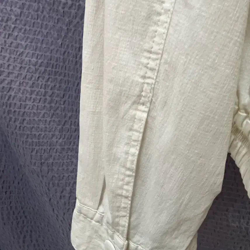 [BUNJANG] SYSTEM Linen Blend Shirt Jacket White / 시스템 SYSTEM 린넨 혼방 셔츠 자켓 화이트 55~66 여유핏