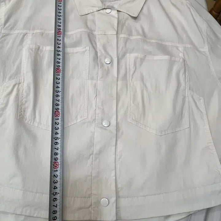 [BUNJANG] SYSTEM Linen Blend Shirt Jacket White / 시스템 SYSTEM 린넨 혼방 셔츠 자켓 화이트 55~66 여유핏