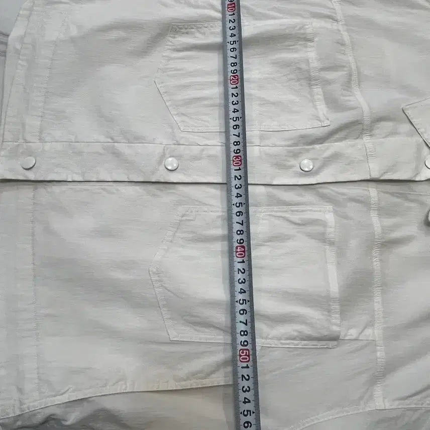 [BUNJANG] SYSTEM Linen Blend Shirt Jacket White / 시스템 SYSTEM 린넨 혼방 셔츠 자켓 화이트 55~66 여유핏
