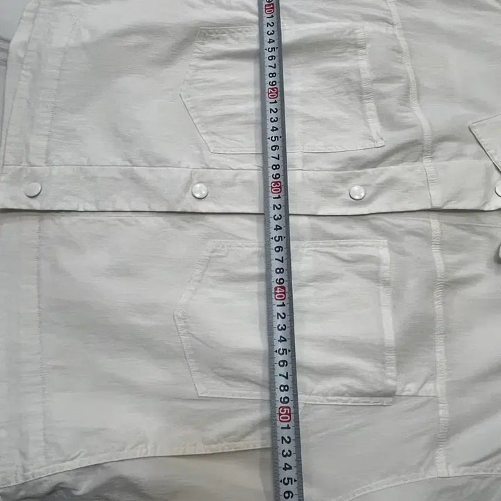 [BUNJANG] SYSTEM Linen Blend Shirt Jacket White / 시스템 SYSTEM 린넨 혼방 셔츠 자켓 화이트 55~66 여유핏