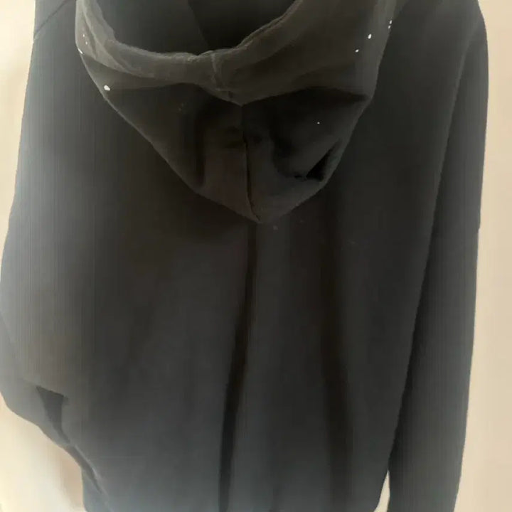 [BUNJANG] Black Paint Printed Hoodie / 블랙 페인트 프린팅 후드티