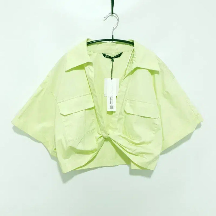 [BUNJANG] Zara Cropped Open Short Sleeve Shirt / 자라 크롭 오픈 반팔 셔츠 L_S1878